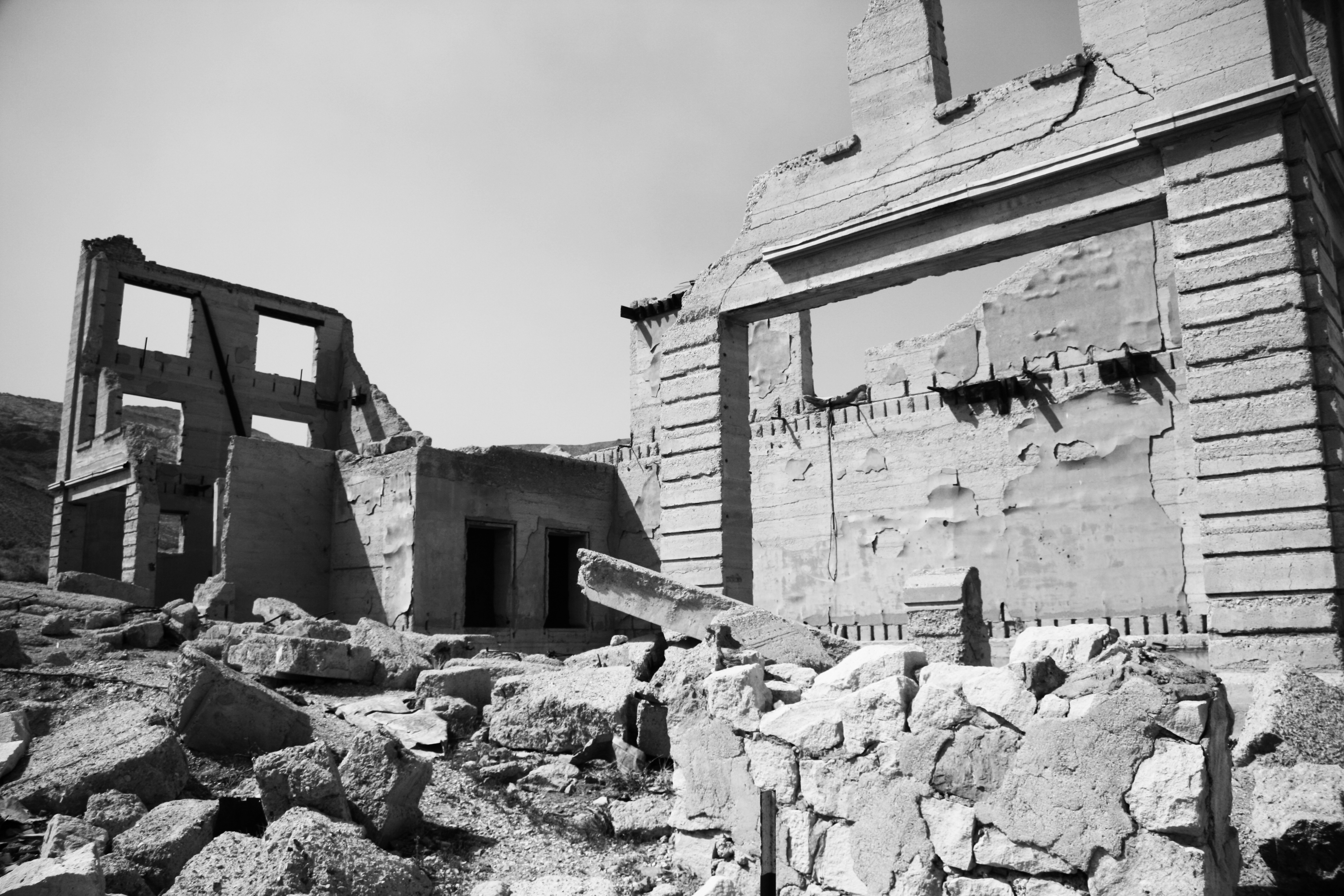 Abandoned buildings in Rhyolite